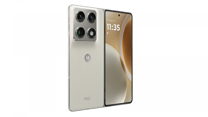 Smartfon Motorola razr Fold tył bokiem