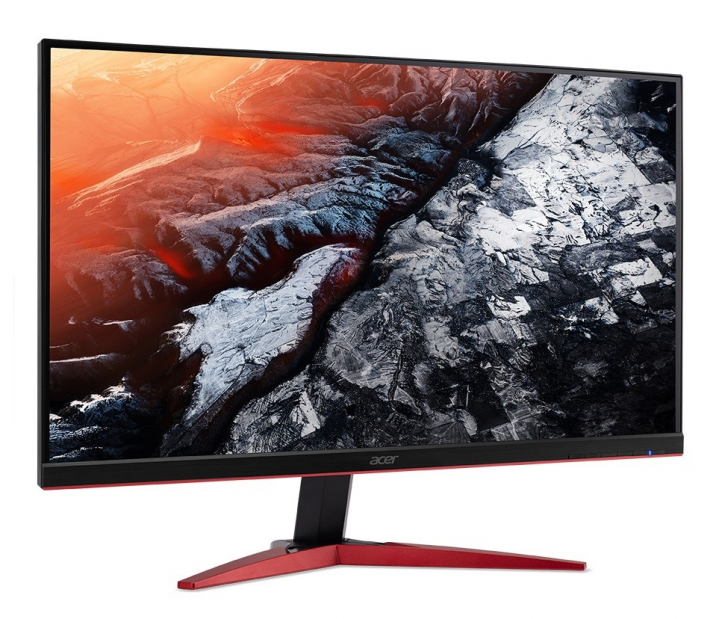 Monitor Acer KG251QDbmiipx czarny - widok frontu lewej strony