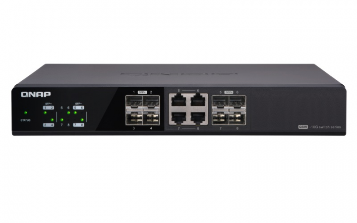 Switch QNAP QSW-804-4C - widok frontu