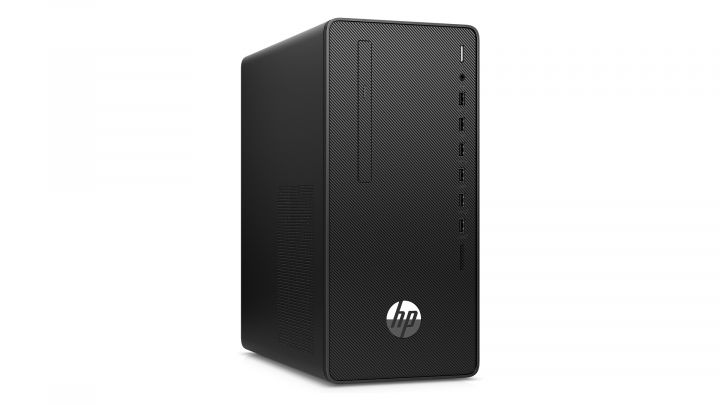 Komputer HP Desktop Pro G6 Tower - widok frontu lewej strony