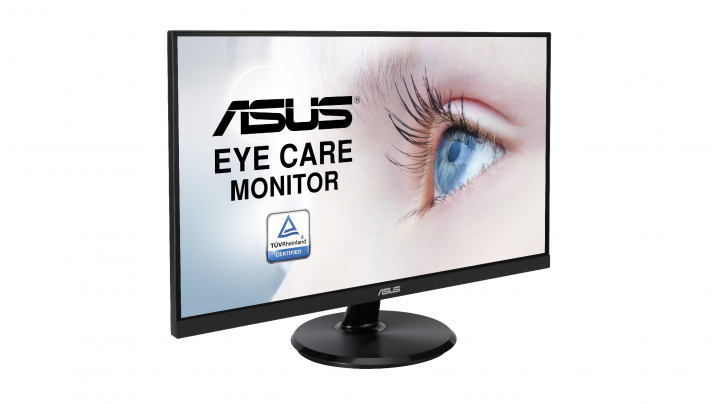 Monitor Asus VA24DQ - widok frontu lewej strony