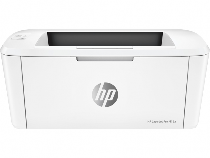 Drukarka laserowa monochromatyczna HP LaserJet Pro M15a biała - widok frontu