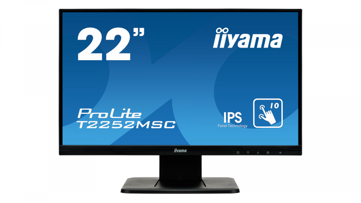 Monitor z dotykowym ekranem IIYAMA ProLite T2252MSC-B1 - widok frontu