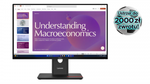 Monitor Lenovo ThinkVision T24D-40 64B9GAT1EU 23.8" FHD IPS 120Hz Hdmi DP Usb-C 100W Daisy Chain