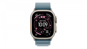 Smartwatch Apple Watch Ultra 3 GPS + Cellular koperta 49 mm z tytanu w kolorze naturalnym opaska Alpine w kolorze jasnoniebieskim - rozmiar S - MEWK4QP/A