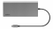 Hub Belkin 8 w 1 USB-C Hub with Dual USB-C Ports - srebrny od góry
