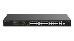 Switch Ruijie Reyee RG-ES126FGS-P 24-port 100Mbps PoE+ 370W 1x1Gb Base-T 1x1Gb Combo