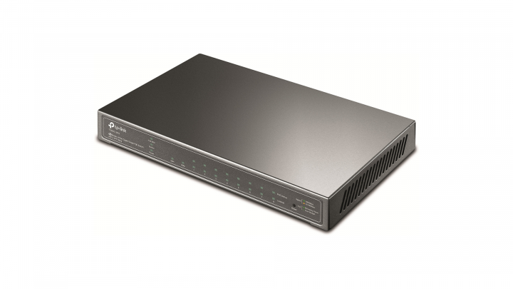 Switch TP-Link T1500G-10PS(TL-SG2210P) - widok frontu prawej strony