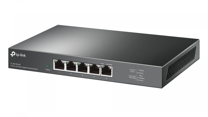 Switch TP-Link TL-SG105-M2 - widok frontu prawej strony