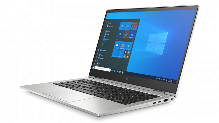 Laptop HP EliteBook x360 830 G8 - widok frontu prawej strony