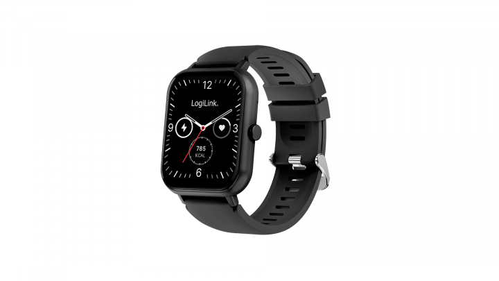 Smartwatch LogiLink LCD BT5.2 IP68 czarny SW0001B