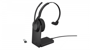 Słuchawki bezprzewodowe Jabra Evolve2 55 USB-A UC Mono Stand - 25599-889-989