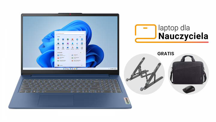 IdeaPad Slim 3 15IAH8 W11H Abyss Blue Bon + zestaw (GX30K79401+GX40Q17229) + Podstawka Orico