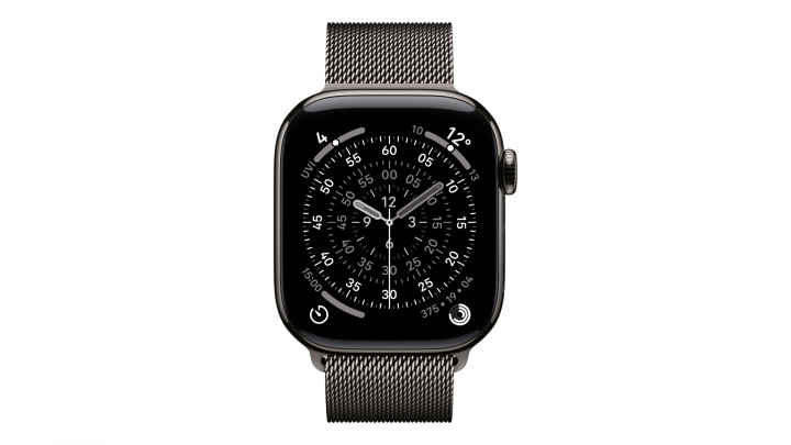 Smartwatch Apple Watch Series 11 GPS + Cellular koperta 42 mm z tytanu w kolorze łupku, bransoleta mediolańska w kolorze łupku