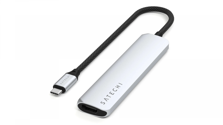 Adapter Satechi 6-in-1 USB-C Slim Multiport Adapter srebrny - ST-P6SS
