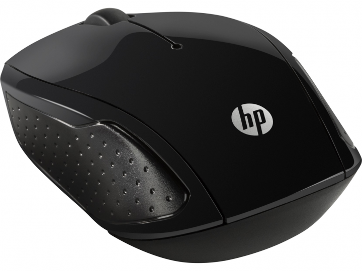 Mysz bezprzewodowa HP 200 Black X6W31AA - widok tyłu prawej strony