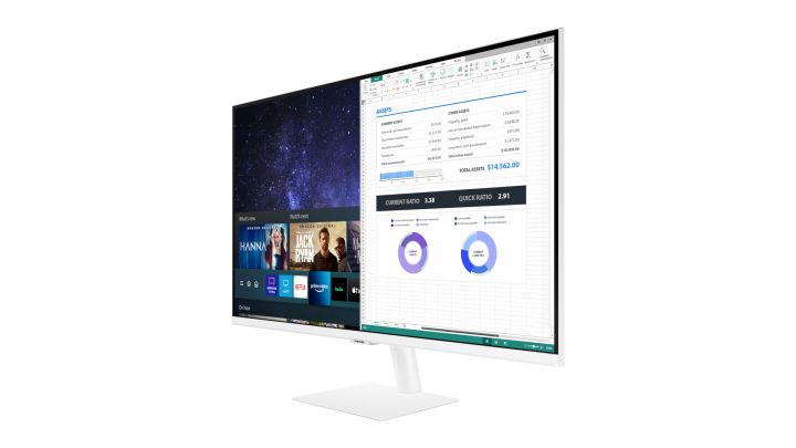 Monitor Samsung Smart M50A LS32AM501NUXEN - przód prawa strona