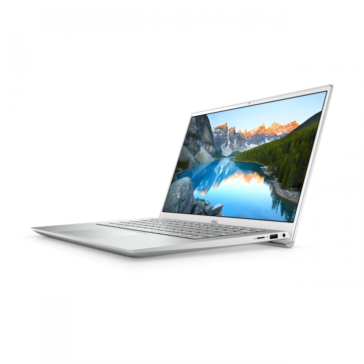 Laptop Dell Inspiron 5405 srebrny - widok frontu prawej strony