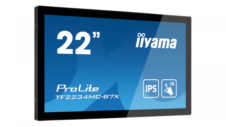 Monitor IIYAMA ProLite TF2234MC-B7X - widok frontu lewej strony