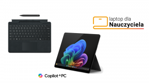 Laptop dla Nauczyciela Microsoft Surface Pro 11 EP2-20114 Ultra 5 236V Touch 13" 120Hz 16GB 512SSD Int W11Pro Grafitowy + Etui z klawiaturą i rysikiem