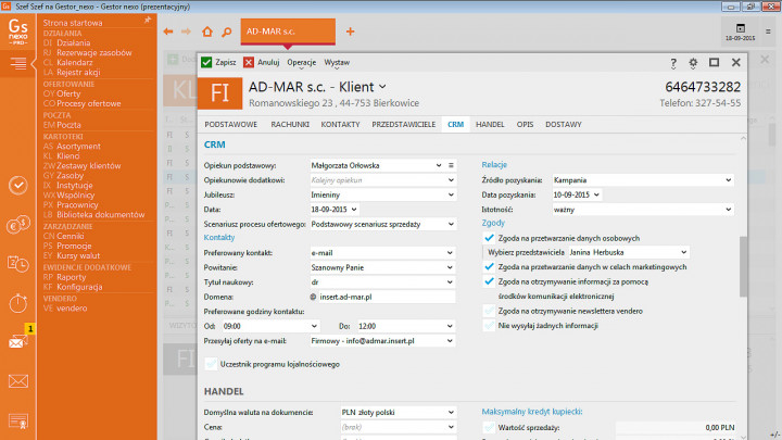 Gestor nexo - Licencja na jedno stanowisko 3