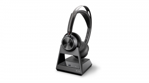 Słuchawki bezprzewodowe Poly Voyager Focus 2 Office UC Connectivity Base Teams USB-A - 214260-01