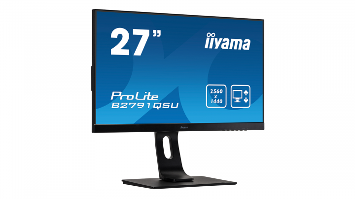 Monitor IIYAMA ProLite B2791QSU-B1 - widok frontu lewej strony