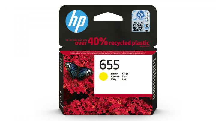 Tusz HP 655 żółty