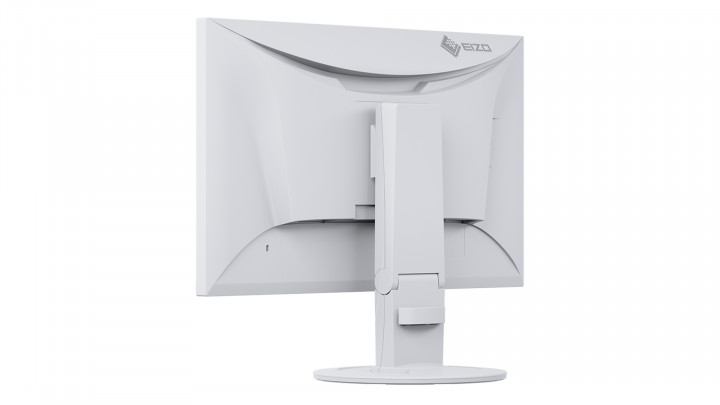 Monitor EIZO FlexScan EV2460 biały - widok z tyłu lewej strony