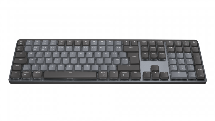 Klawiatura bezprzewodowa Logitech MX Mechanical Tactile Quiet grafitowa 920-010756