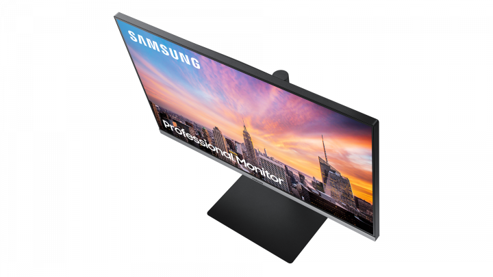 Monitor Samsung LS27R650FDUXEN czarny - widok frontu z góry