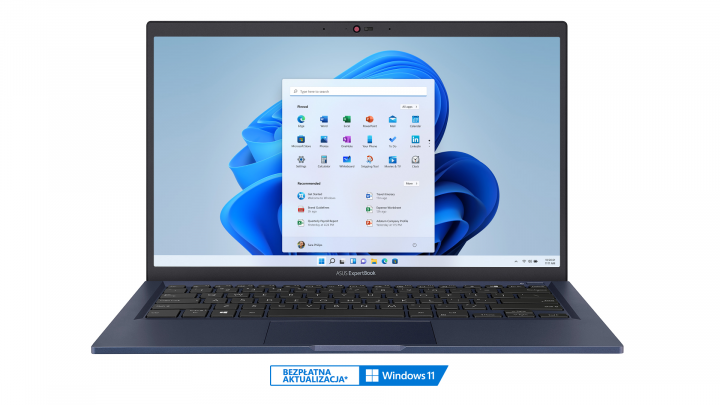 ExpertBook B1 B1400 W10H - widok frontu