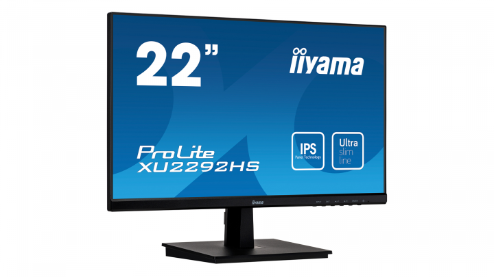 Monitor IIYAMA ProLite XU2292HS-B1 - widok frontu lewej strony
