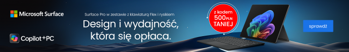 Surface Pro w zestawie z klawiaturą Flex i rysikiem z kodem 500 PLN taniej. Design i wydajność, która się opłaca 3