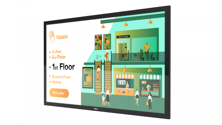 Monitor wielkoformatowy Sharp NEC MultiSync M651 PCAP 65 UHD 500cdm2 247 - 60005341