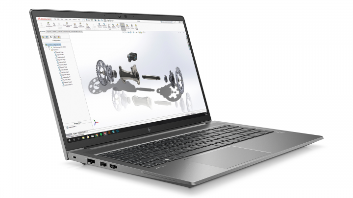 Mobilna stacja robocza HP ZBook Power G7 widok frontu lewej strony