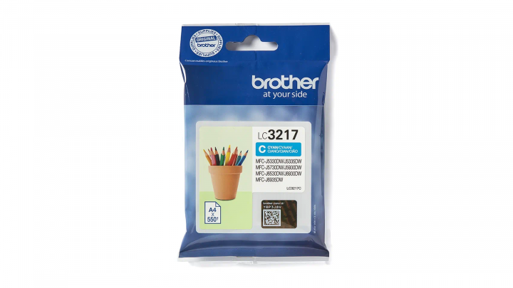 Tusz Brother LC-3217C błękitny