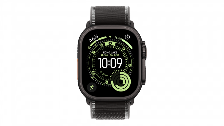 Smartwatch Apple Watch Ultra 3 GPS + Cellular koperta 49 mm z tytanu w kolorze czarnym, opaska Trail w kolorze czarnym/węgla drz