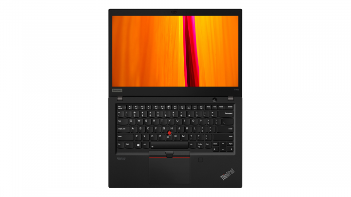 Laptop Lenovo ThinkPad T14s G1 czarny widok z góry1