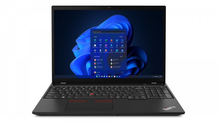 Mobilna stacja robocza Lenovo ThinkPad P16s G1 W11P czarny - widok frontu