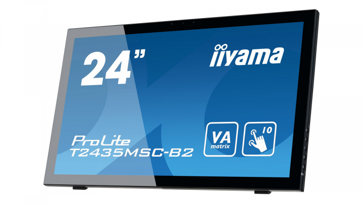 Monitor z dotykowym ekranem IIYAMA ProLite T2435MSC-B2 - widok frontu prawej strony