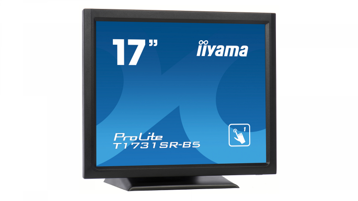 Monitor z dotykowym ekranem IIYAMA ProLite T1731SR-B5 - widok frontu lewej strony