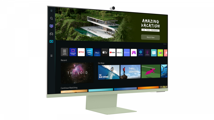 Monitor Samsung Smart M8 LS32BM80GUUXEN - widok frontu lewej strony