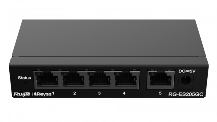 Switch Ruijie Reyee RG-ES205GC 5-port GE Ext PSU 3