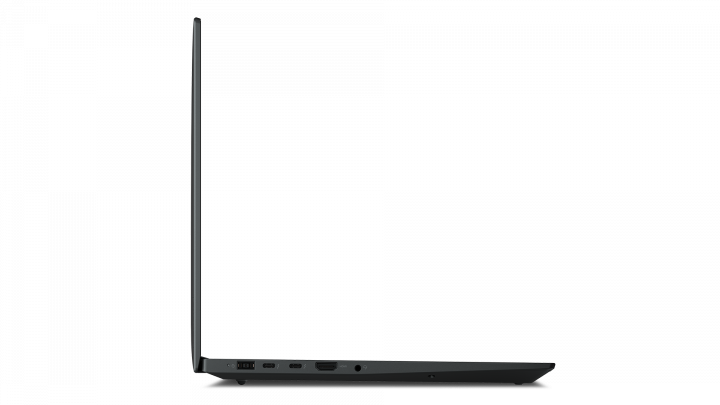 Mobilna stacja robocza Lenovo ThinkPad P1 G5 W11P czarny - widok lewej strony