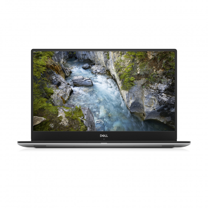 Laptop Dell XPS 15 9570 srebrny - widok frontu