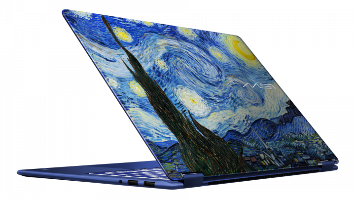 Laptop MSI Prestige 14 Flip AI+ The Starry Night 10