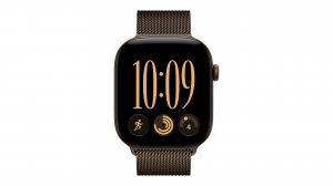 Smartwatch Apple Watch Series 12 GPS + Cellular koperta 46 mm z aluminium w kolorze ciemnego brązu, bransoleta mediolańska w kolorze ciemnego brązu - rozmiar S/M - MKDF4MP/A
