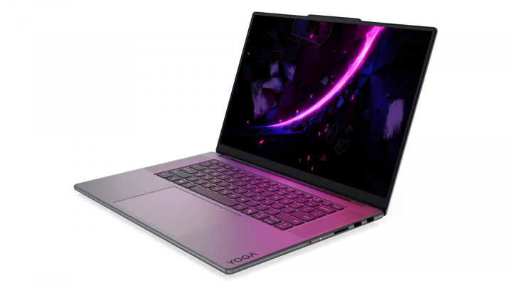 Laptop Lenovo Yoga Pro 9 Aura Edition Gen 11 copilot+PC szary (+Lenovo® Yoga® Pen Gen 2) bok przodem