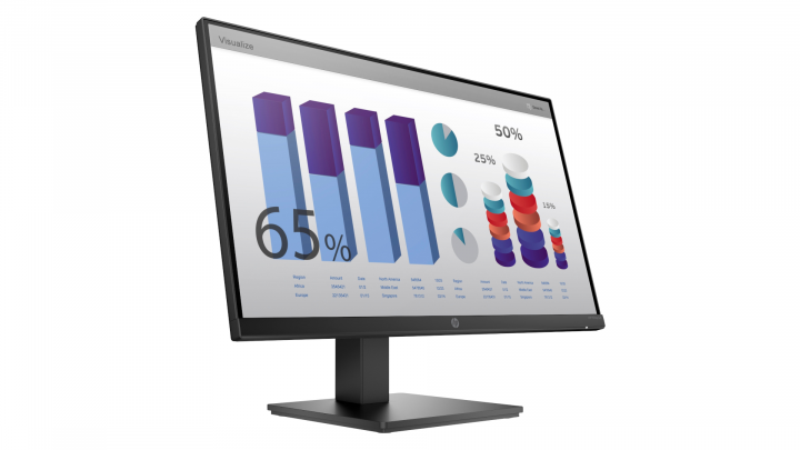 Monitor HP P24q G4 - widok frontu lewej strony